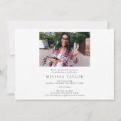 Afstuderen Modern Photo Collage Afstuderen Aankondiging (Achterkant)