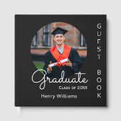 Afstuderen Modern Photo Keepsake Custom Afstuderen Gastenboek (Voorkant)