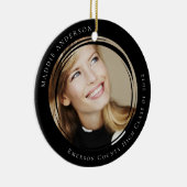 Afstuderen Modern Photo Keepsake Keramisch Ornament (Rechts)