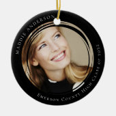 Afstuderen Modern Photo Keepsake Keramisch Ornament (Voorkant)
