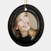 Afstuderen Modern Photo Keepsake Keramisch Ornament (Links)