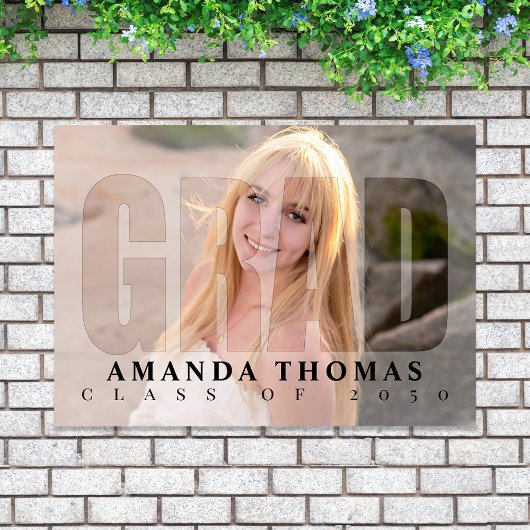 Afstuderen Modern Photo Minimalist Typography Afst Poster