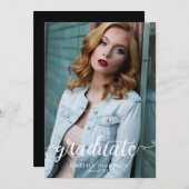 Afstuderen Modern Photo Script Aankondiging (Voorkant / Achterkant)