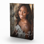 Afstuderen modern script donkere overlay fotoblokken (Rechts)