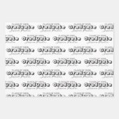 Afstuderen Modern Script Inpakpapier Vel (Voorkant)