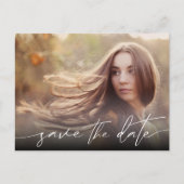 Afstuderen Modern script slaat de datum op Briefkaart (Voorkant)