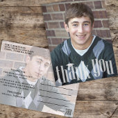 Afstuderen Modern Simple Trendy Bedankt Briefkaart