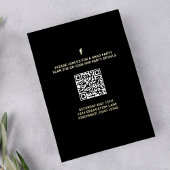 Afstuderen Modern Stijlvol Fotosjabloon Retro Gold Kaart