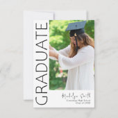 Afstuderen Modern Vertical Photo Afstuderen Kaart (Voorkant)