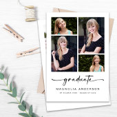 Afstuderen Modern Vijf Foto Afstuderen Aankondiging