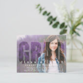 Afstuderen Moderne Afstudeerder Typografie 2 Foto  Briefkaart (Staand voorkant)