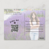 Afstuderen Moderne Afstudeerder Typografie 2 Foto  Briefkaart (Achterkant)