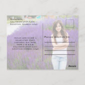 Afstuderen Moderne Afstudeerder Typografie Eenvoud Briefkaart (Achterkant)