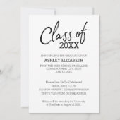 Afstuderen - Moderne Afstuderen Fotoaankondiging Kaart (Achterkant)