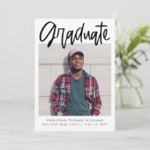 Afstuderen Moderne Afstuderen van het Manuscript M Aankondiging (Staand voorkant)