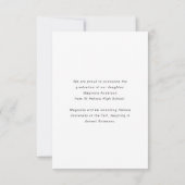 Afstuderen | Moderne Arch 3 Foto's Afstuderen Aankondiging (Achterkant)