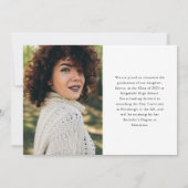 Afstuderen | Moderne disco typografie en twee foto Aankondiging (Achterkant)