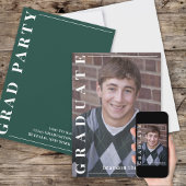 Afstuderen Moderne Eenvoudige Foto minimalistisch  Kaart