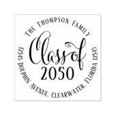 Afstuderen Moderne Eenvoudige Klasse Return-adres Zelfinktende Stempel (Design)