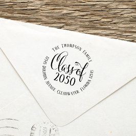 Afstuderen Moderne Eenvoudige Klasse Return-adres Zelfinktende Stempel