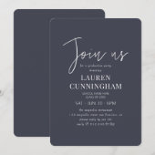 Afstuderen Moderne, eenvoudige minimalistische afb Kaart (Voorkant / Achterkant)