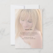 Afstuderen Moderne Eenvoudige Trendy Minimalist Ha Bedankkaart (Achterkant)