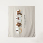 Afstuderen moderne elegante typografie multi foto wandkleed (Voorkant)