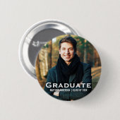 Afstuderen Moderne Foto Button (Voorkant /achterkant)