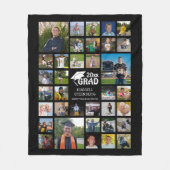 Afstuderen Moderne Foto Collage AFSTUDEERDER 35 Fo Fleece Deken (Voorkant)