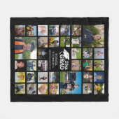 Afstuderen Moderne Foto Collage AFSTUDEERDER 35 Fo Fleece Deken (Voorkant (Horizontaal))