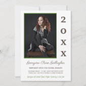 Afstuderen Moderne foto Eenvoudig Afstudeerder Jaa Aankondiging (Voorkant)