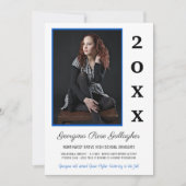 Afstuderen Moderne foto Eenvoudig Afstudeerder Jaa Aankondiging (Voorkant)