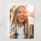 Afstuderen Moderne Foto Eenvoudige Stijlvolle Typo Kaart (Achterkant)