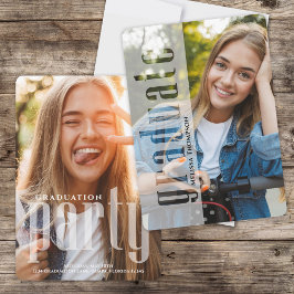 Afstuderen Moderne Foto Eenvoudige Stijlvolle Typo Kaart