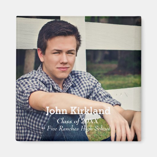 Afstuderen Moderne Foto Flexibel Magneet (Voorkant)