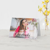 Afstuderen Moderne Foto Fold Kaart S B (Gele Bloem)