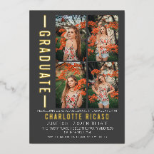 Afstuderen Moderne foto-sjabloon Aangepast