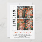 Afstuderen Moderne foto-sjabloon Aangepast Kaart (Voorkant)