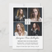 Afstuderen Moderne fotocollage Eenvoudig Afstudeer Aankondiging (Voorkant)