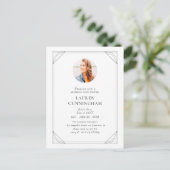 Afstuderen Moderne geometrische minimalistische fo Briefkaart (Staand voorkant)