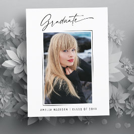 Afstuderen Moderne kalligrafie inkt Briefkaart