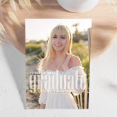 Afstuderen Moderne minimalistische foto trendy scr Aankondiging