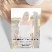 Afstuderen Moderne minimalistische fotosjabloon ee Aankondiging