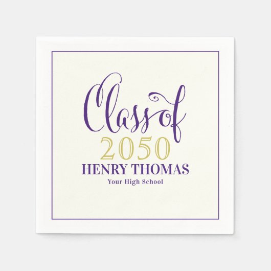 Afstuderen moderne minimalistische klasse van Paar Servet (Voorkant)