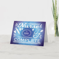 Afstuderen Moderne Paarse Geslepen Verpleegster