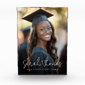 Afstuderen moderne scriptnaam school fotoblokken (Voorkant)