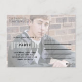 Afstuderen Moderne Simple Twp Photo Afstudeerder E Briefkaart (Achterkant)