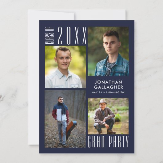 Afstuderen moderne, stijlvolle KLASSE van 20XX Nav Kaart (Voorkant)