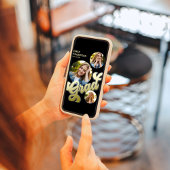 Afstuderen Moderne Stijlvolle Retro Gouden Fotocol Kaart