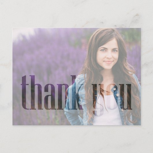 Afstuderen Moderne Typografie 2 Fotosjabloon Briefkaart (Voorkant)